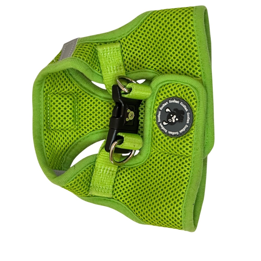 EcoBark Dog Harness Small Green Mesh Padded Comfort Step-In Adjustable Pet Vest - Picture 3 of 7